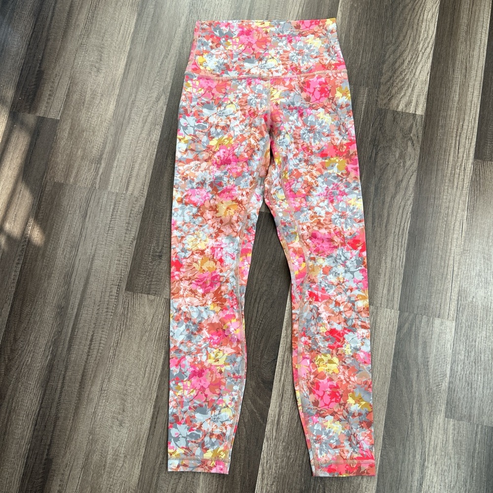 Lululemon Floral Print Kids Leggings